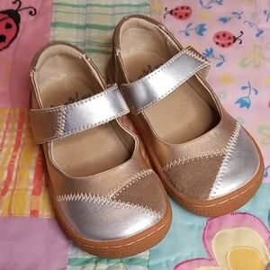 Livie & Luca Silver, Rose Gold & Brown Suede. #28 of 541. Size 7 EUC/VGUC